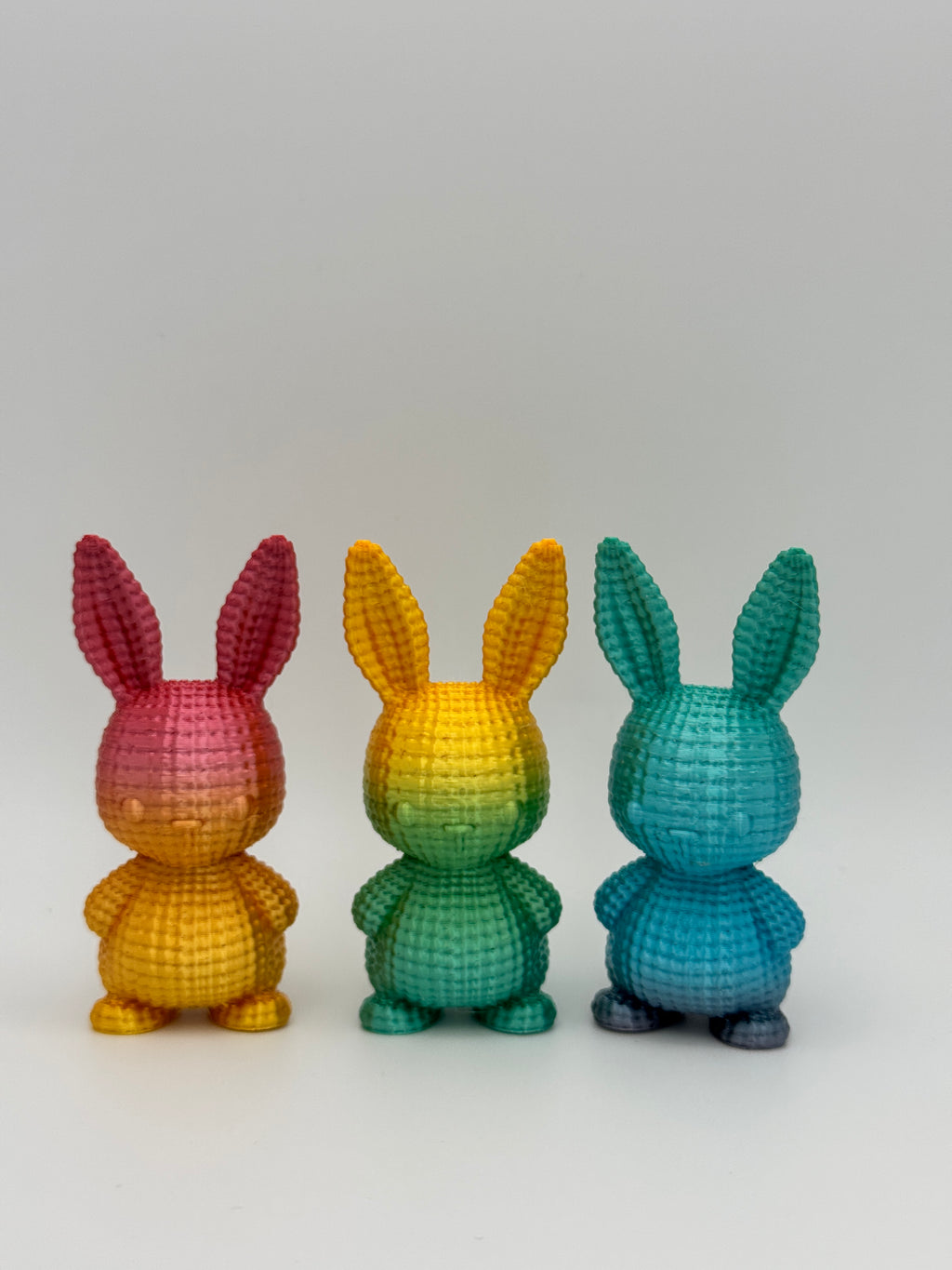 Multi Color Kitted Bunny