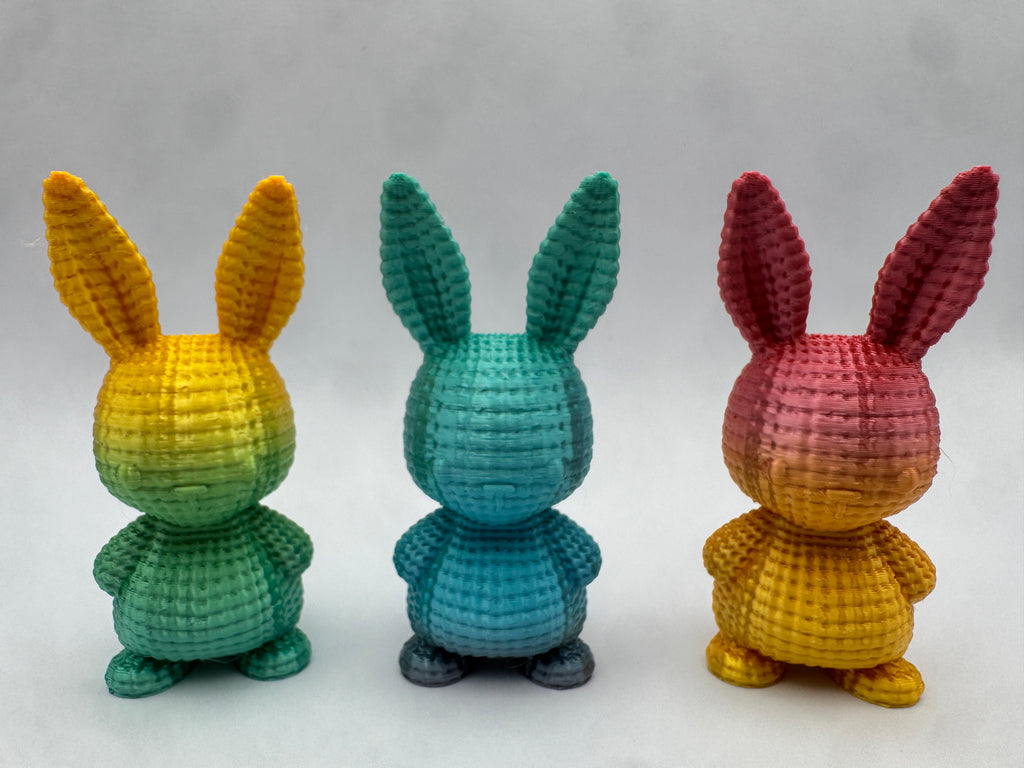 Multi Color Kitted Bunny