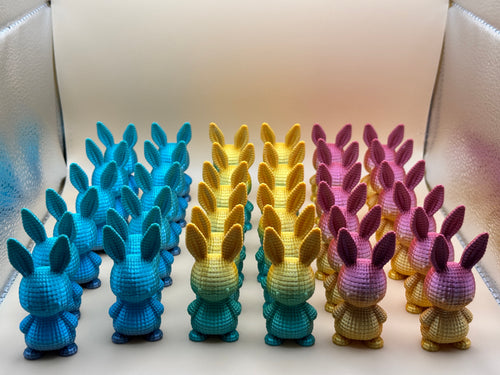 Multi Color Kitted Bunny