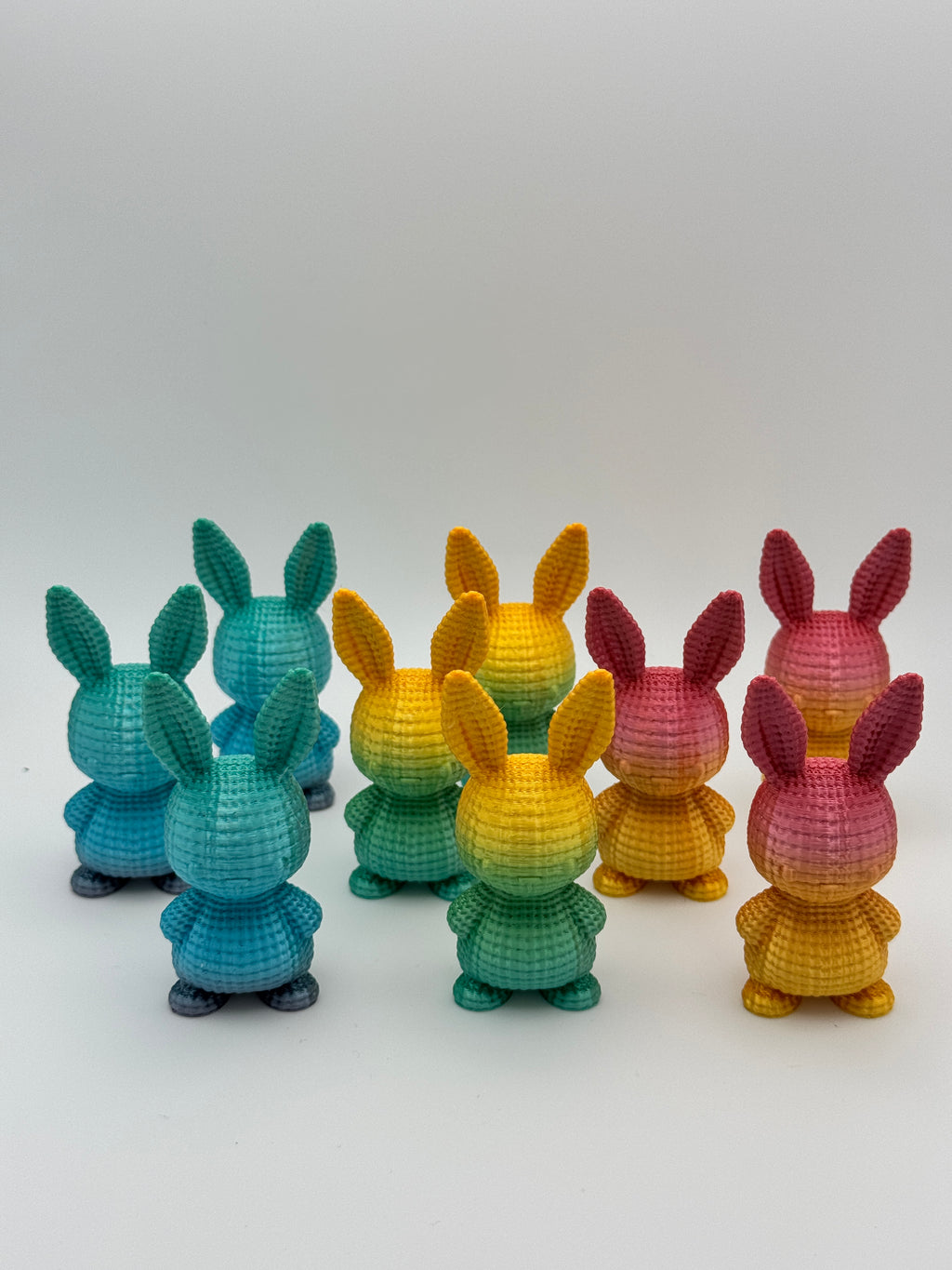 Multi Color Kitted Bunny